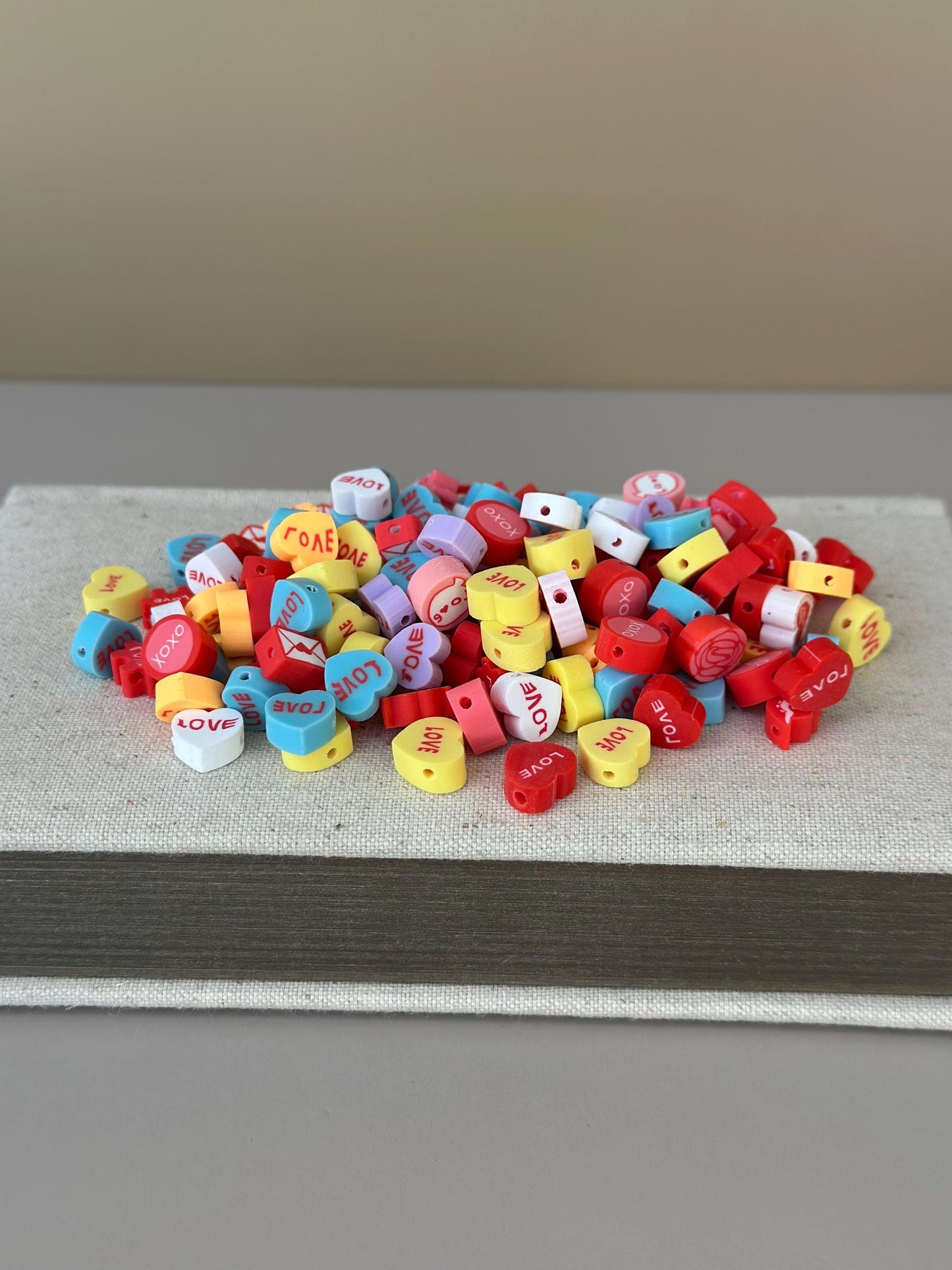 Valentine's Day Beads Candy Heart Beads