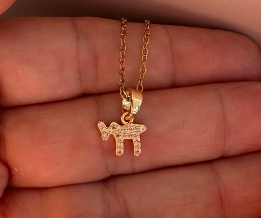 Chai Necklace Zirconia