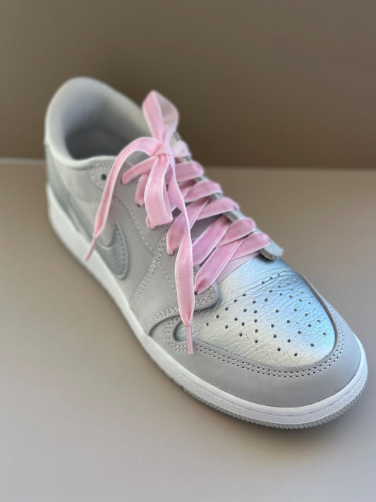 Pink Velour Shoelaces Pink Velvet Shoelaces Pink Bowknot for Shoes Pink Shoelaces for Sneakers Pink Cute Shoelaces Coquette Bow Shoelaces