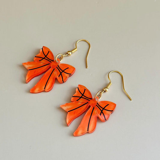 Basketball Earrings Bow Earrings