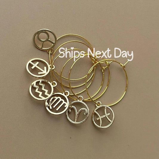 Zodiac Wine Charms