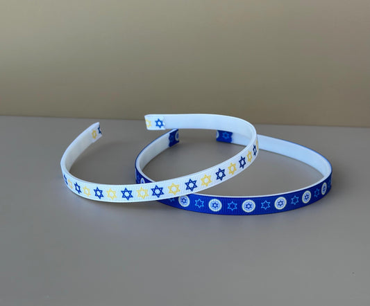 Jewish Headband With Star of David Print