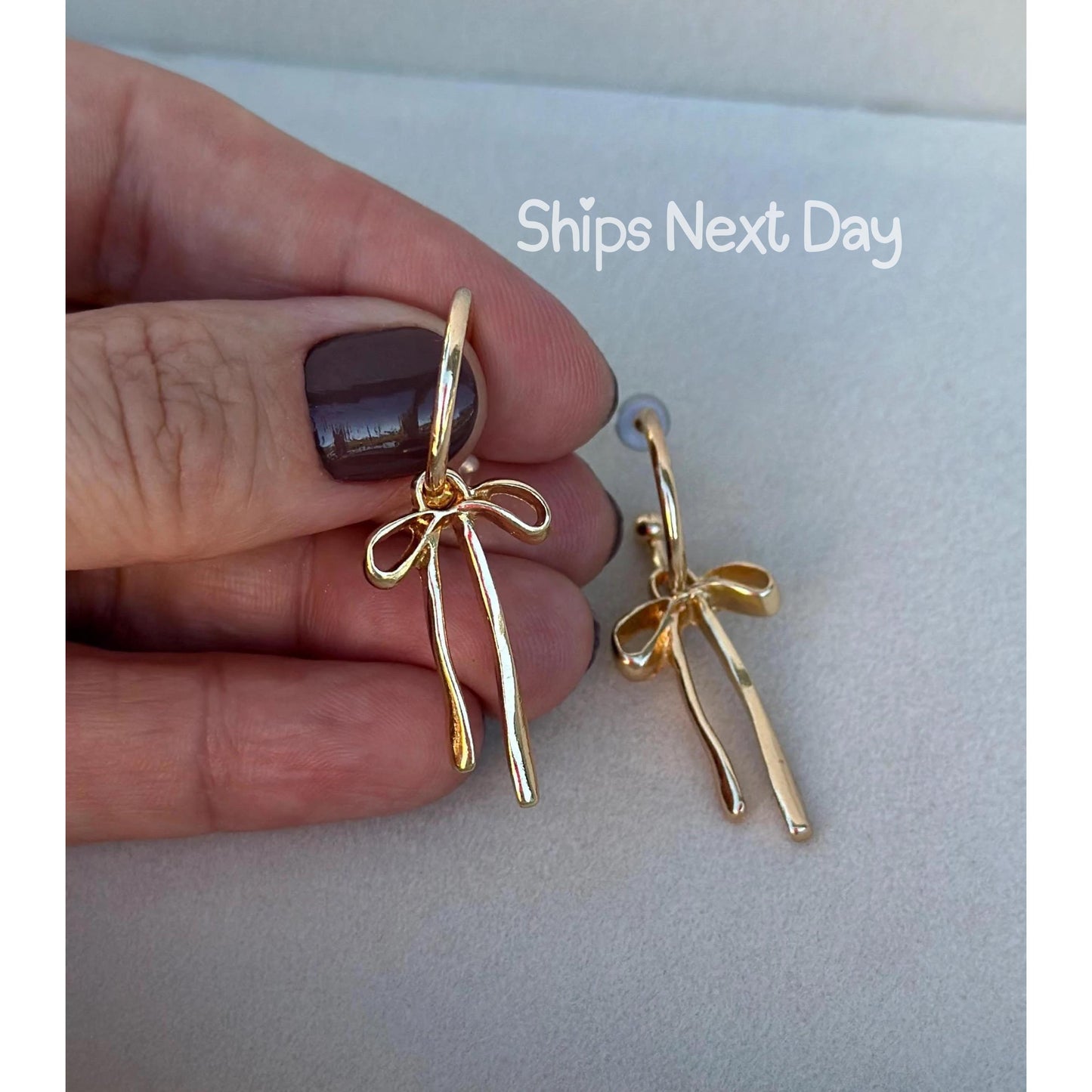 Bow Earrings for Girlfriend Coquette Earrings Ribbon Earring Coquette Bow Jewelry Delicate Bow Bowknot Bow Jewelry for Girls Cute Bow Dangle