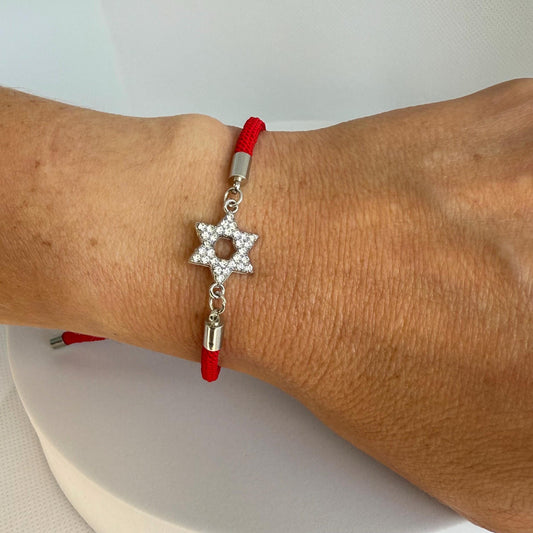 David Star Bracelet Gift for Jewish Girlfriend Jewish Star Jewelry David Star Charms Israel Bracelet Gift for Jewish Girl Jewish Teen Gift