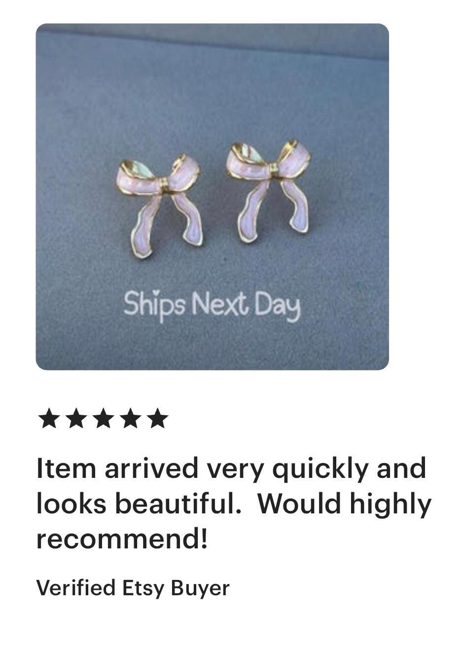 Bow Earrings for Girlfriend Coquette Earrings Ribbon Earring Coquette Bow Jewelry Delicate Bow Bowknot Bow Jewelry for Girls Cute Bow Dangle