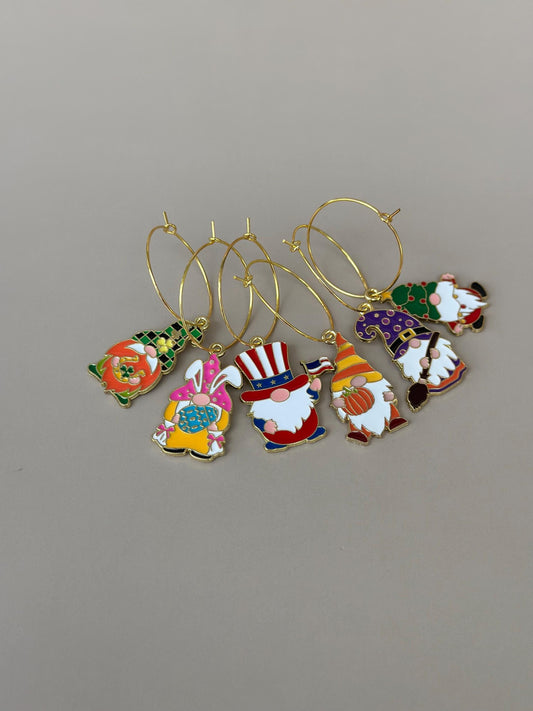 Wine Charms Gnomes Charms