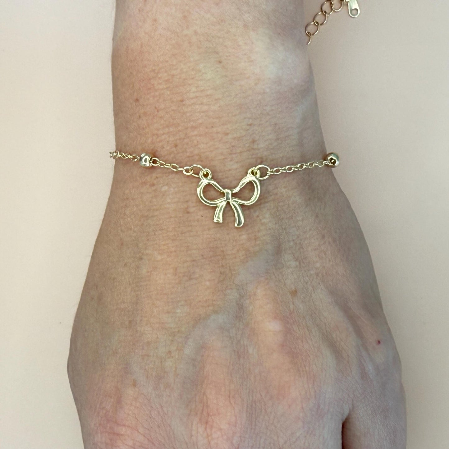 Bow Charm Dainty Bracelet Coquette Bow Bracelet