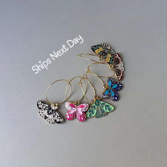 Wine Charms Butterfly Theme Wine Glass Charm Butterfly Charm Assorted Butterfly Wine Favors Butterfly Decor Wine Charm Rings Butterfly Lover