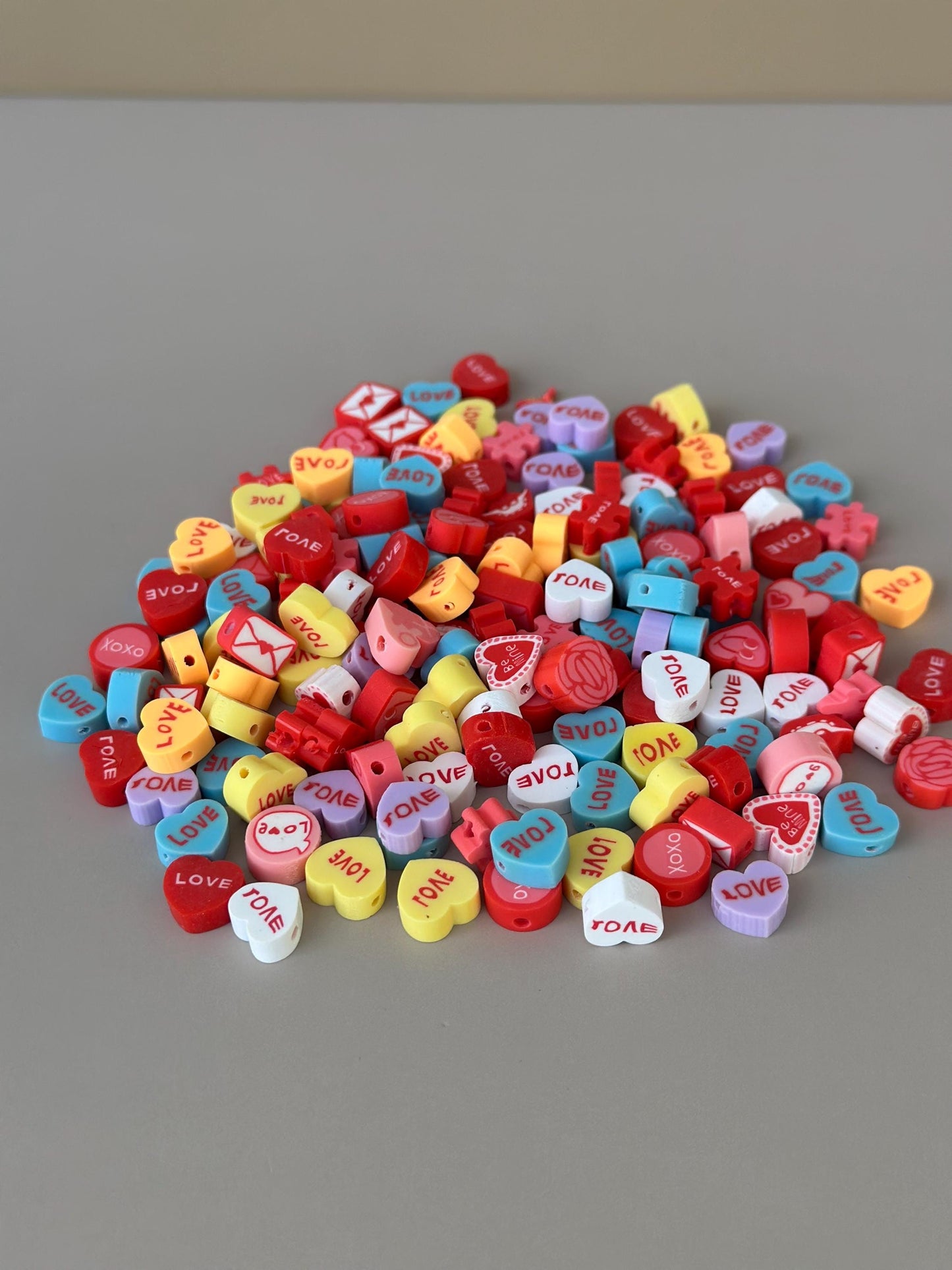 Valentine's Day Beads Candy Heart Beads