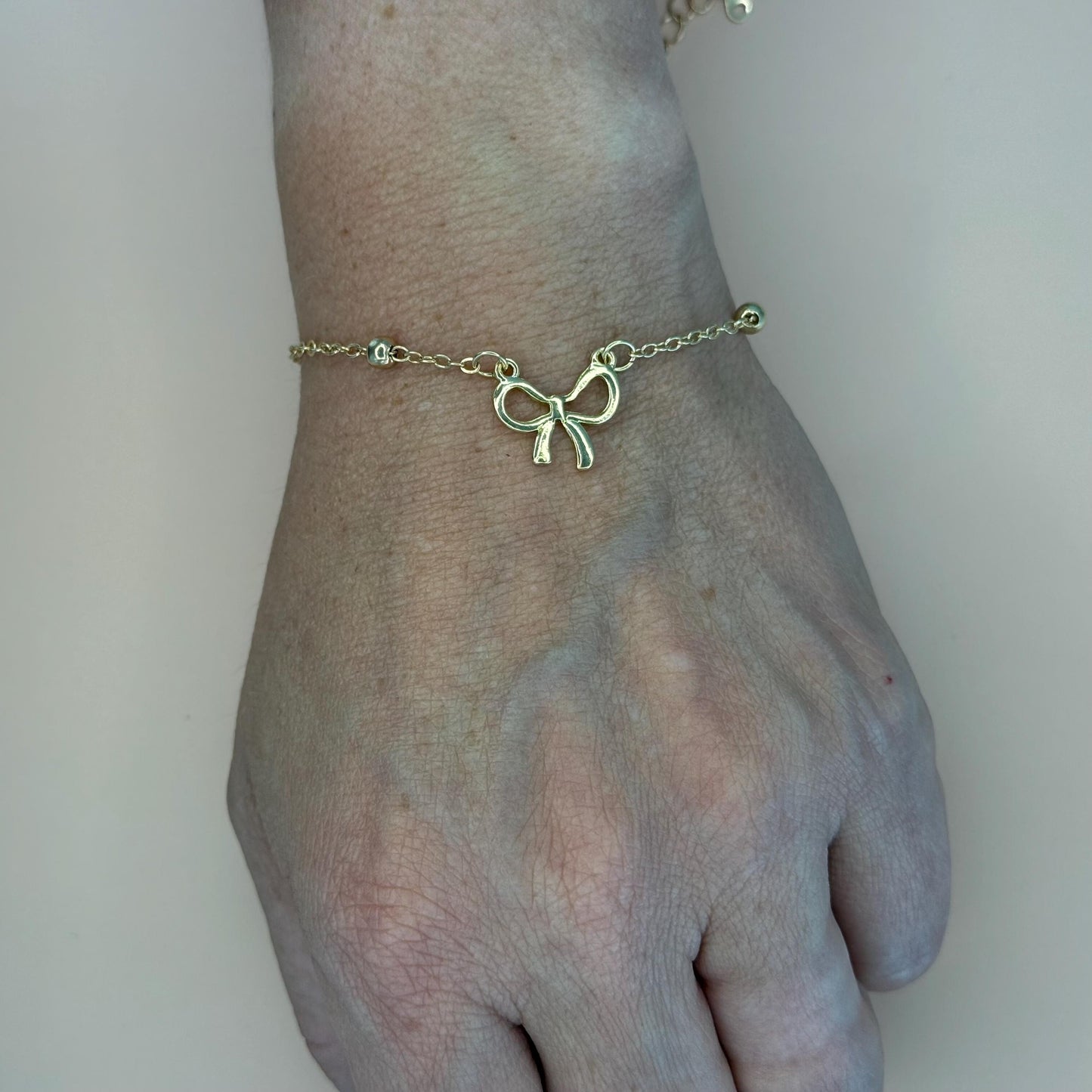 Bow Charm Dainty Bracelet Coquette Bow Bracelet