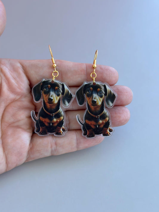 Sausage Dog Earrings Dachshund Mom Wiener Dog Owner Gift Dog Earrings Dog Lover Dog Mom Earring Fun Earrings Novelty Earrings Crazy Earrings