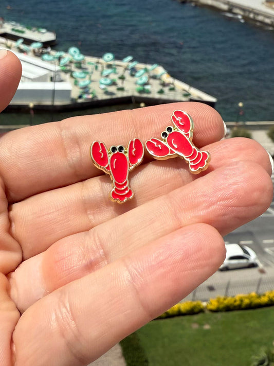 Lobster Earrings Mini Cute Lobster Stud Earrings