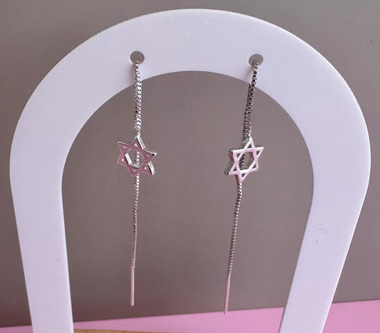 Delicate Star of David Earrings Valentines Day Gift for Girlfriend Jewish Star Jewelry Hebrew Teacher Bat Mitzvah Gift Jewish Accessory Star