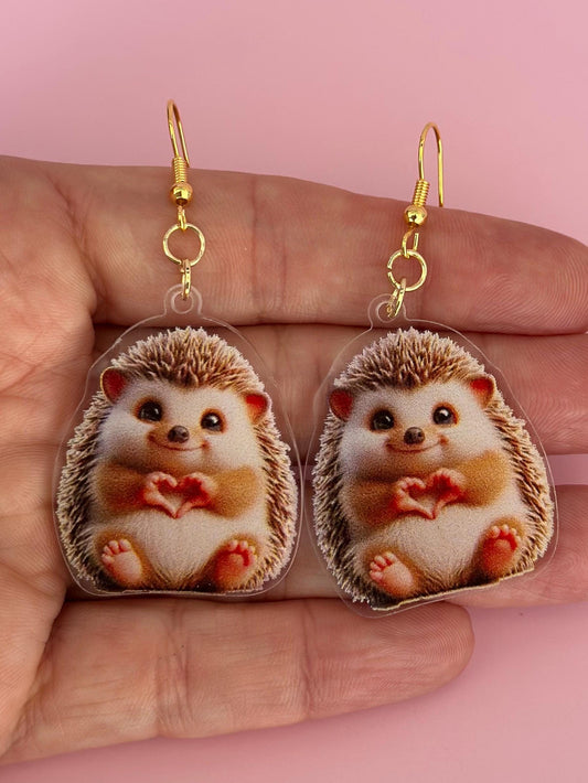 Cute Hedgehog Earrings
