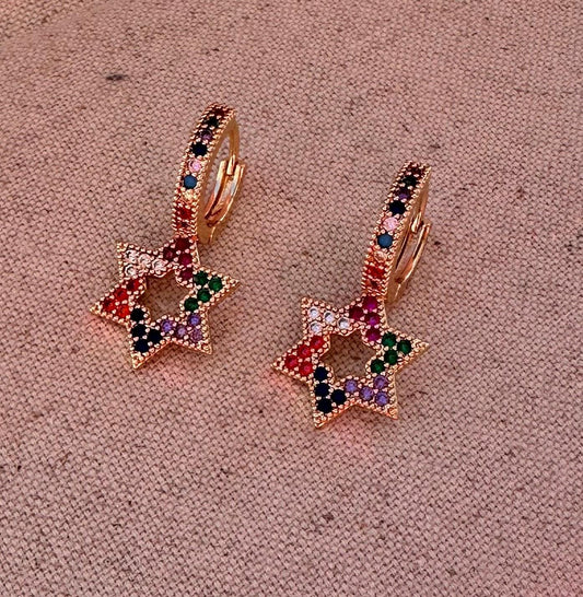 Star of David Earrings Jewish Earring Jewish Jewelry Bat Mitzvah Gift for Jewish Girl Israel Jewelry Israel Earring Zirconia Jewish Star Ear