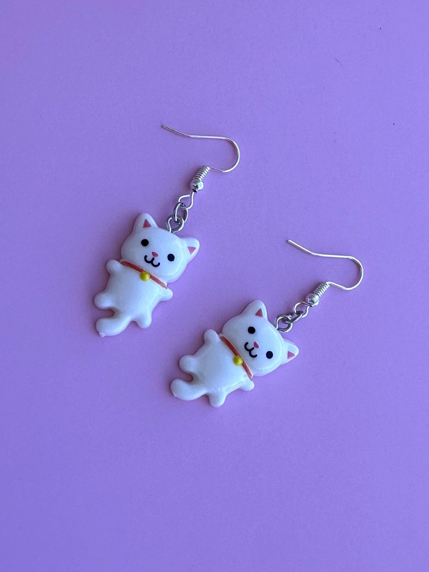 Cat Earrings Cute Kitten Gift
