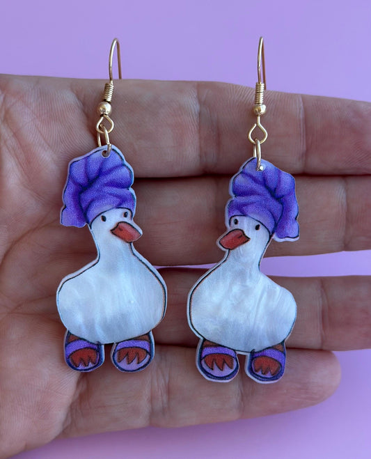 Silly Goose Earrings Fun Earrings Novelty Earrings Crazy Earrings For Women Silly Goose Lover Fun Goose Novelty Jewelry Crazy Jewelry Gift