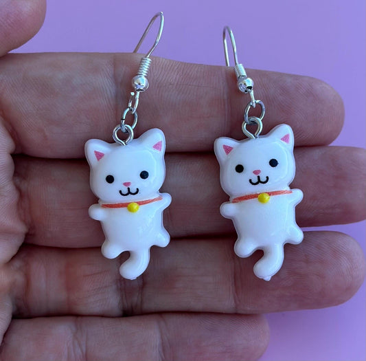 Cat Earrings Cute Kitten Gift