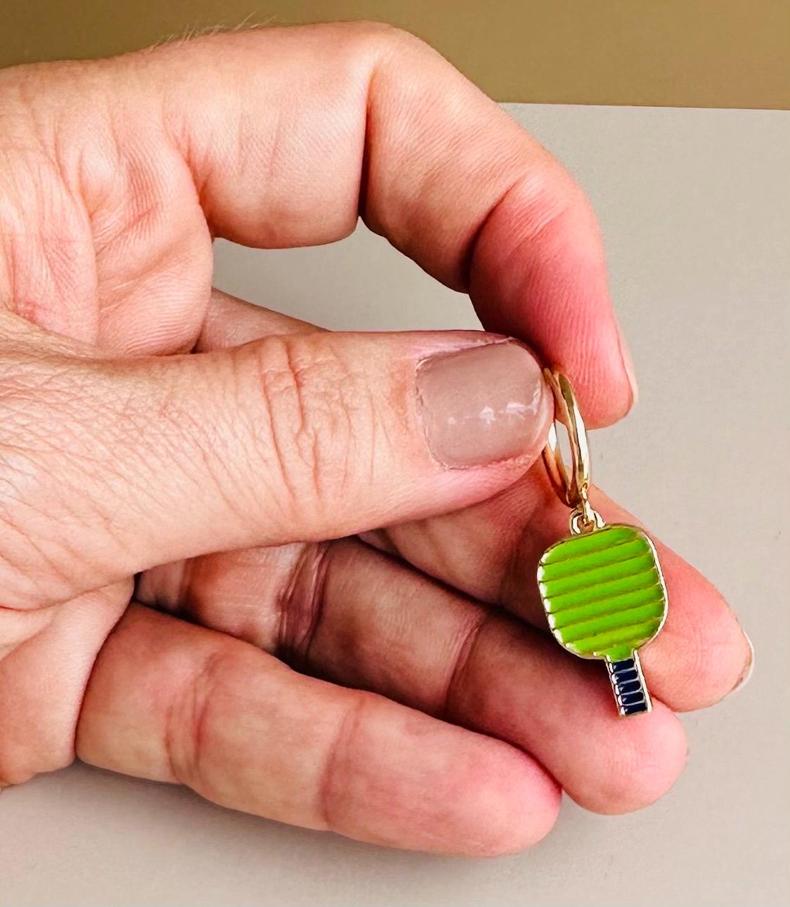 Pickleball Earrings for Valentine's Day Gift Pickleball Jewelry for Pickleball Player Sports Earrings Jewelry for Coach Pickleball Paddle Gi