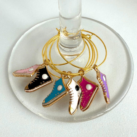 Shoes Charms for Wine Glass Charms Sneakers Charms Marker Wine Glass Charms Glass Decor Custom Wine Charms Shoes Wine Charms Sneakers Lover
