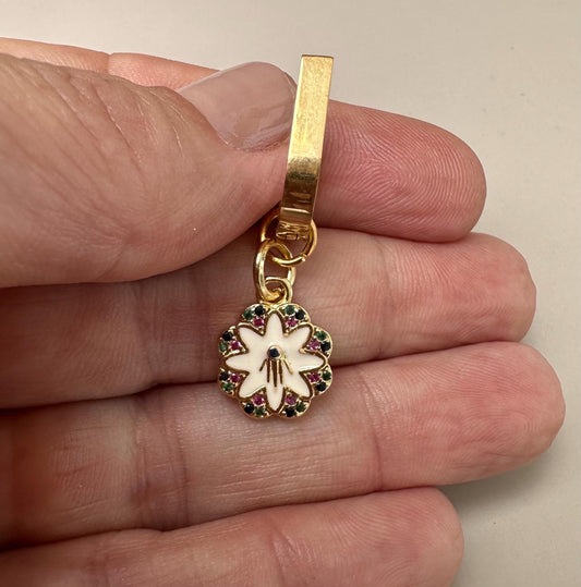 Jewish Earrings Hamsa Hoop