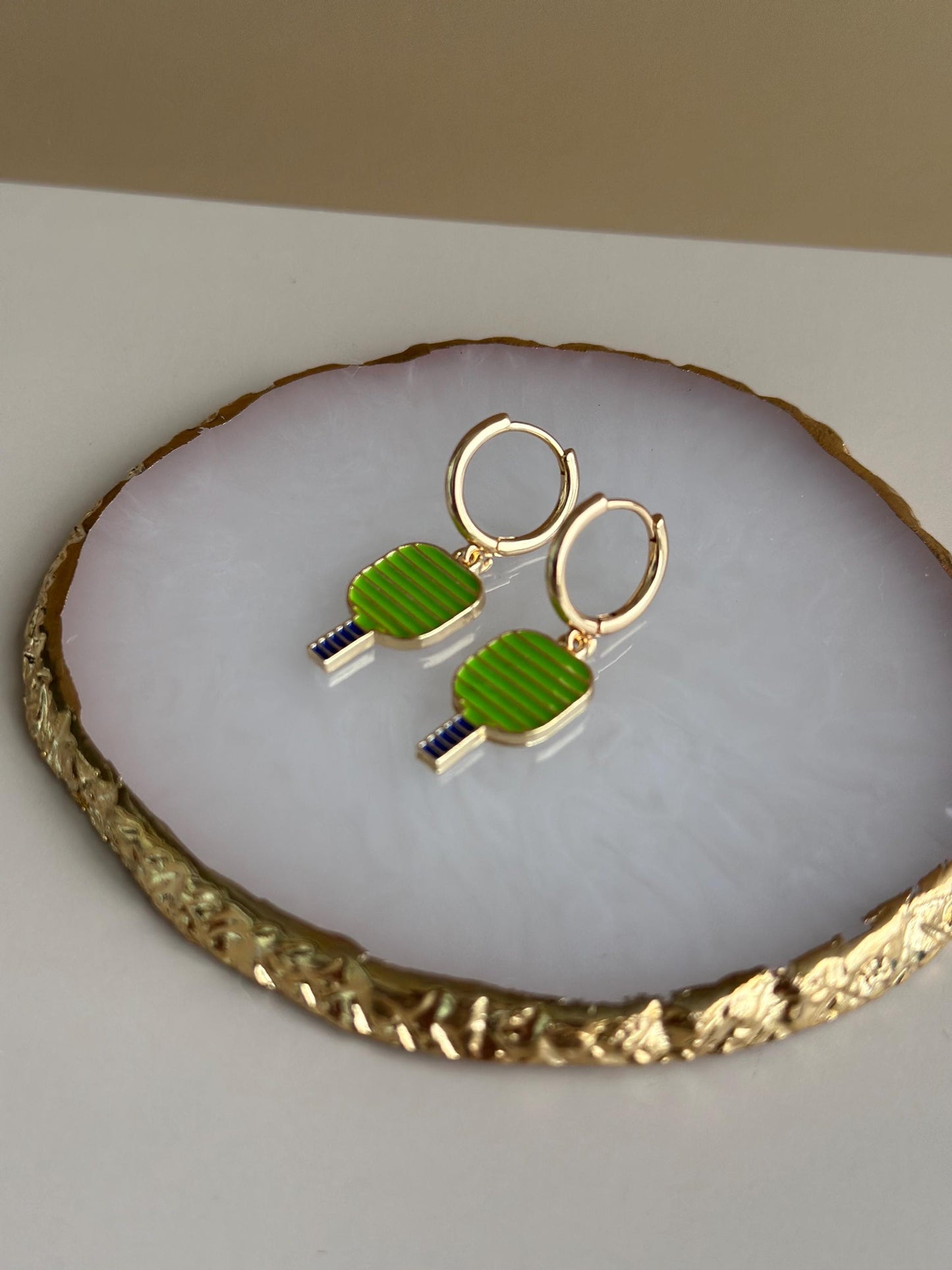 Pickleball Earrings for Valentine's Day Gift Pickleball Jewelry for Pickleball Player Sports Earrings Jewelry for Coach Pickleball Paddle Gi