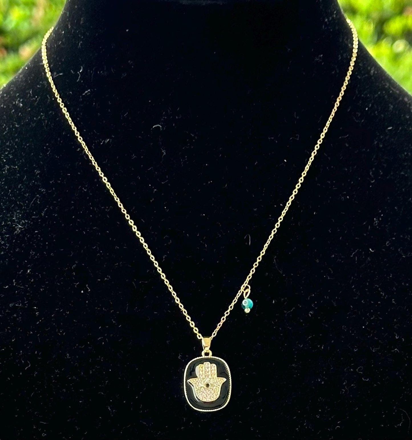 Hamsa Pendant Necklace Valentines Day Gift for Girlfriend Hamsa Jewish Necklace Hebrew Israel Necklace Jewish Jewelry Bat Mitzvah Gift