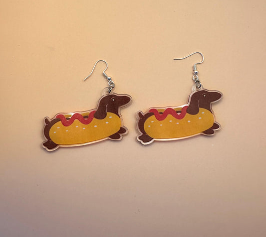 Sausage Dog Earrings Dachshund Mom