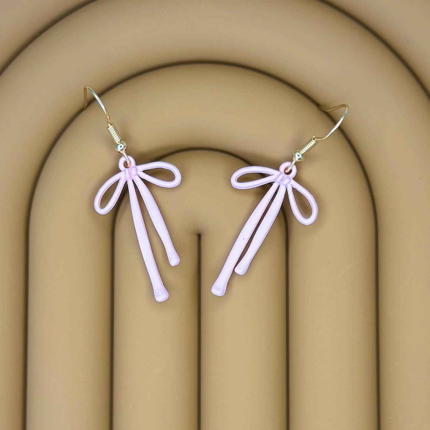 Pink Coquette Bow Earrings