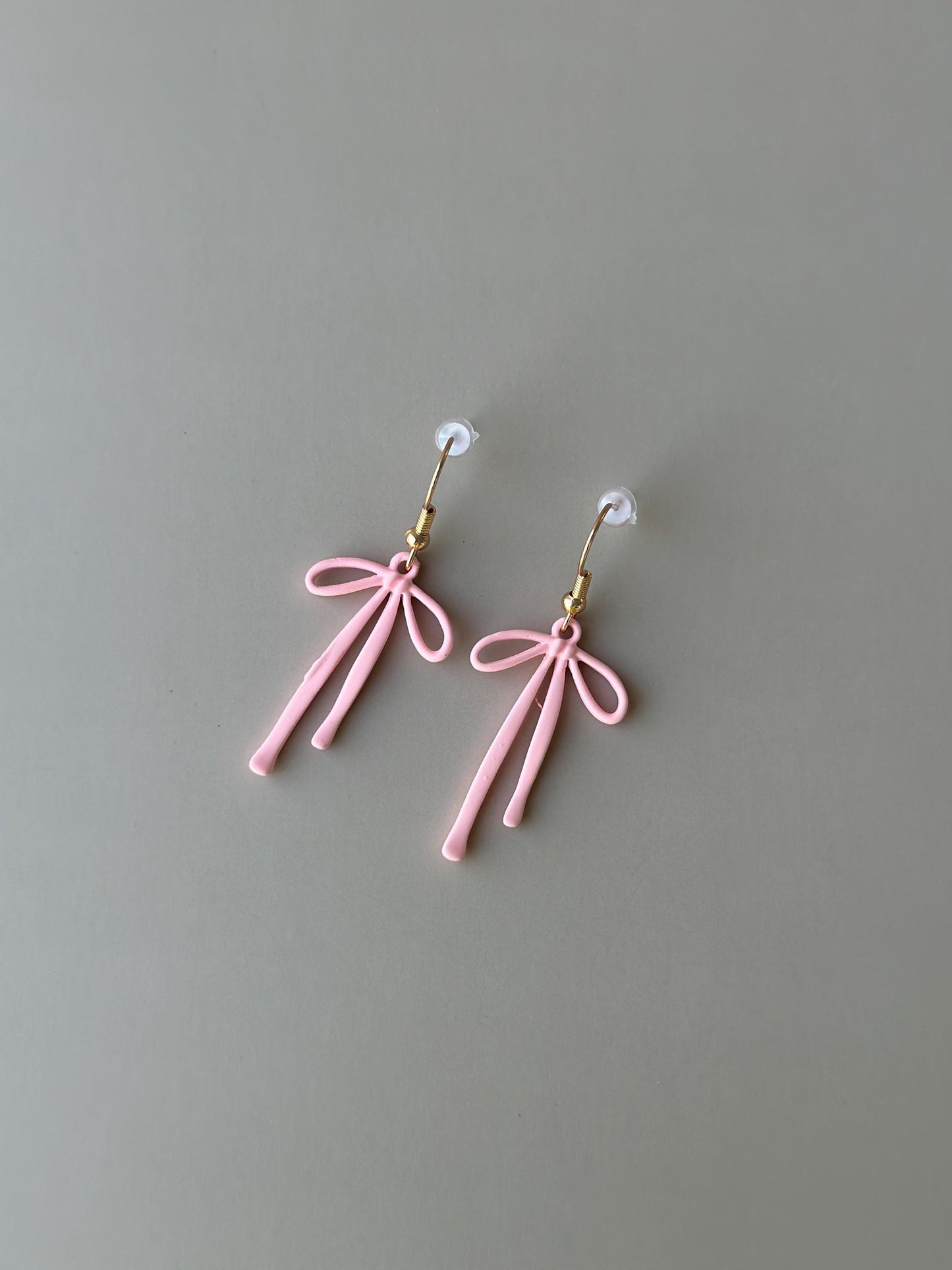 Pink Coquette Bow Earrings