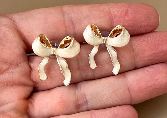 Coquette Bow Earrings and Necklace Set