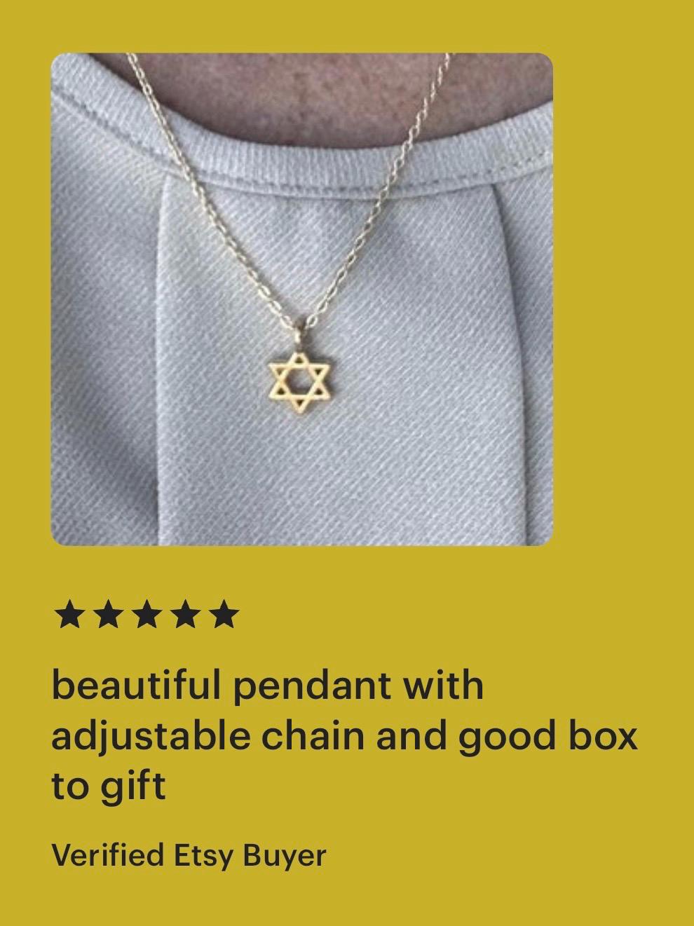 Star of David Set Star of David Pendant Star of David Earring Gift for Girlfriend Jewish Jewelry  Charm Religious Jewelry Star Necklace Gift