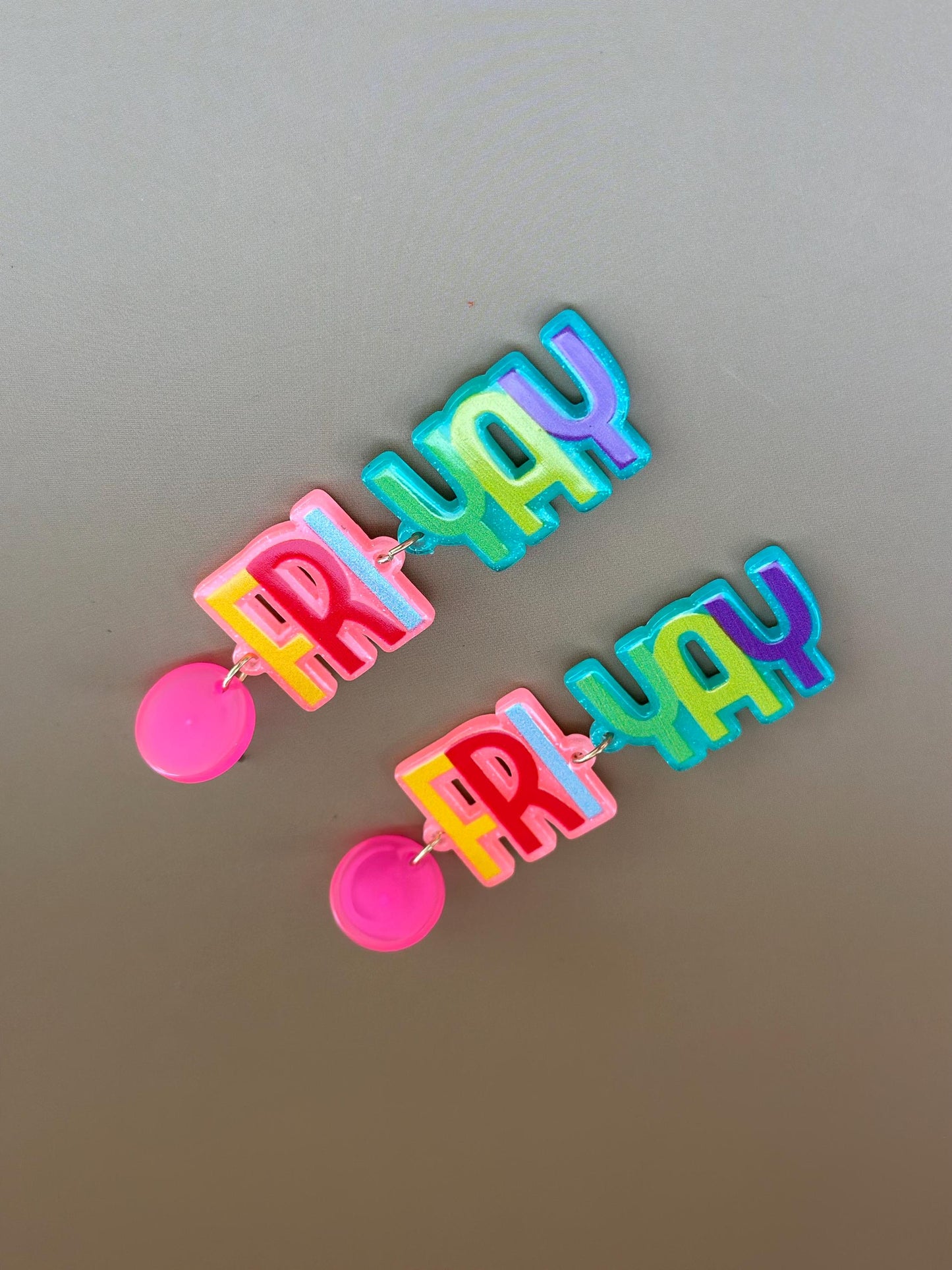 Friday Earrings Fri Yay Earrings Happy Friday Gift Fri-Yay Dangle Earrings for Teacher Friday Lover Friyay Jewelry for Teacher Earrings TGIF