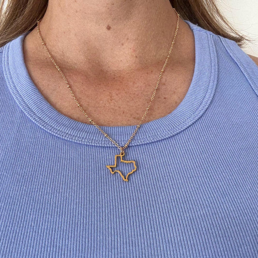 Texas Necklace Texas Map Gift for Texan Girlfriend Texas Charm Chain Texan Necklace Texas Pendant Texan State Pendant Texas Jewelry