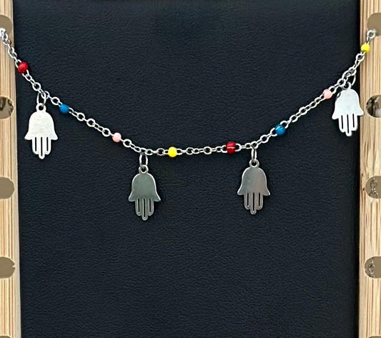 Jewish Bracelet Hamsa Beads