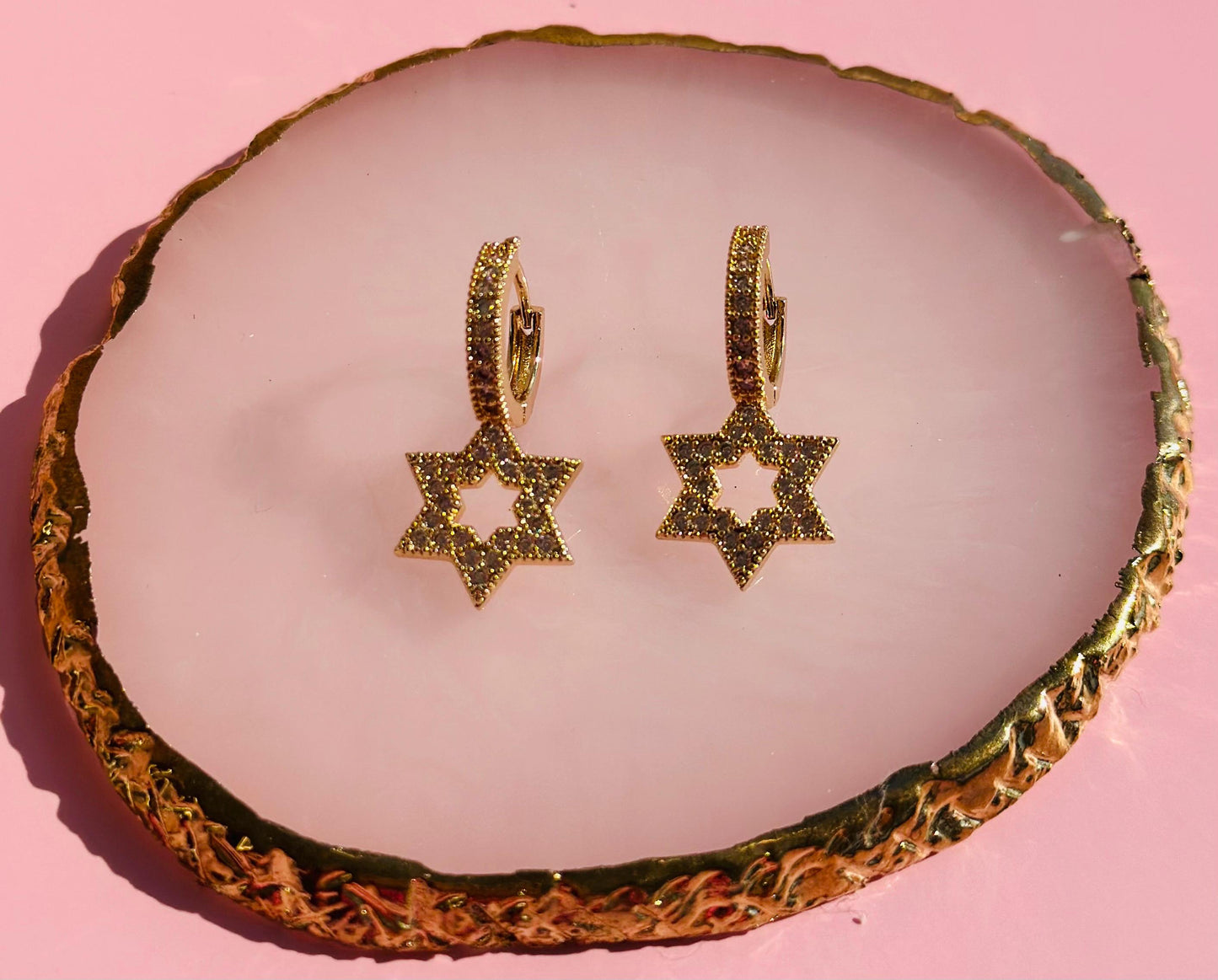 Star of David Earrings Jewish Earring Jewish Jewelry Bat Mitzvah Gift for Jewish Girl Israel Jewelry Israel Earring Zirconia Jewish Star Ear