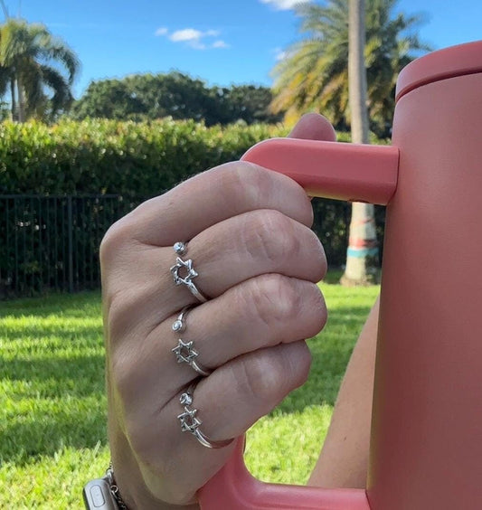 Star of David Adjustable Ring