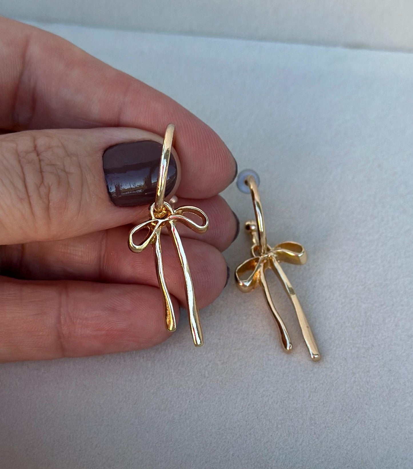 Bow Earrings for Girlfriend Coquette Earrings Ribbon Earring Coquette Bow Jewelry Delicate Bow Bowknot Bow Jewelry for Girls Cute Bow Dangle
