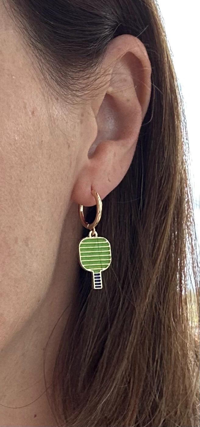 Pickleball Earrings for Valentine's Day Gift Pickleball Jewelry for Pickleball Player Sports Earrings Jewelry for Coach Pickleball Paddle Gi