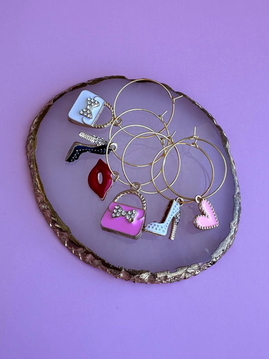 Wine Charms Shoes Charms for Wine Glass
