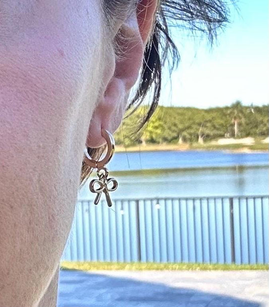 Bow Earrings Sturdy Valentines Day Gift for Girlfriend Delicate Bow Earrings Coquette Bow Earring Bow Jewelry Coquette Bow Jewelry Earrings