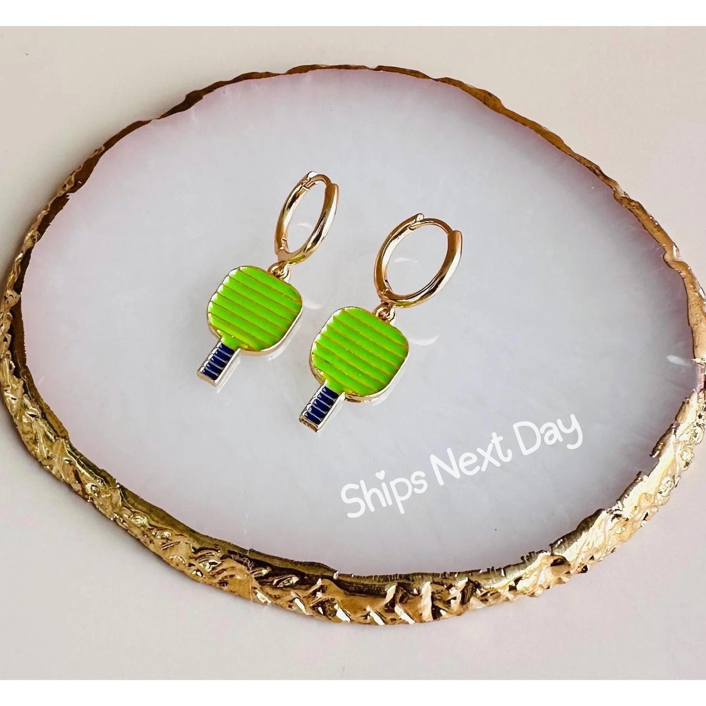 Pickleball Earrings for Valentine's Day Gift Pickleball Jewelry for Pickleball Player Sports Earrings Jewelry for Coach Pickleball Paddle Gi